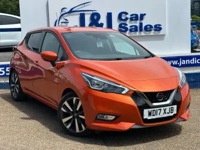 Used Nissan Micra Tekna 90 HP (66 kW) 2017 Orange Hatchback