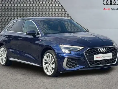 Used Audi A3 Sportback e-tron S-Line 204 HP (150 kW) 2021 Blue Hatchback