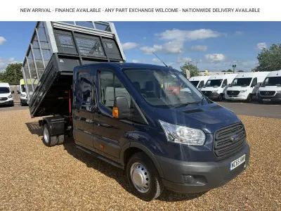 Used Ford Transit 125 HP (91 kW) 2016 Blue Cabriolet