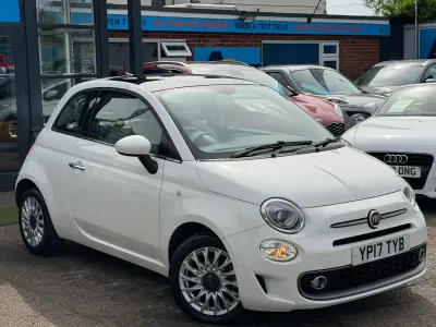 Used Fiat 500 Lounge 69 HP (50 kW) 2017 White Hatchback