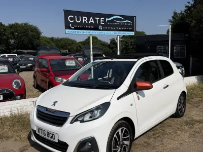 Used Peugeot 108 Roland Garros 82 HP (60 kW) 2016 White Hatchback
