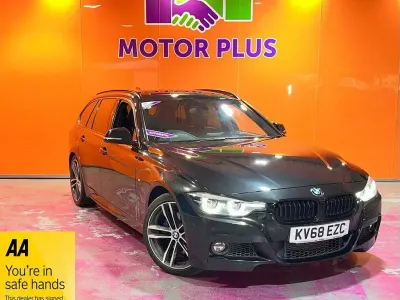 Usado BMW 320 M Sport 190 CV (139 kW) 2018 Negro Familiar