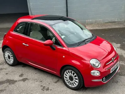 Used Fiat 500 Lounge 69 HP (50 kW) 2018 Red Hatchback