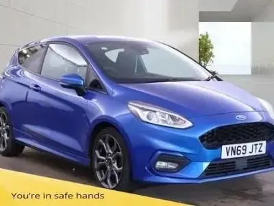 Begagnad Ford Fiesta ST-Line 125 HK (91 kW) 2019 Blå Halvkombi