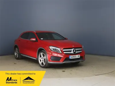 Käytetty Mercedes GLA220 AMG line 177 HP (130 kW) 2016 Punainen Katumaasturi