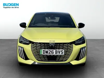New Peugeot e-208 GT 113 kW (154 HP) 2026 Yellow Hatchback