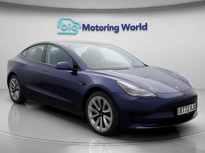Blue Used 2022 Tesla Model 3 RWD Sedan | £20,300 (Fair price)