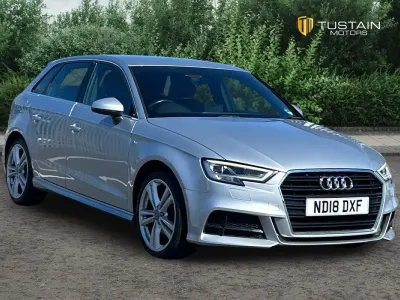 Used Audi A3 S-Line 150 HP (110 kW) 2018 Silver Sedan