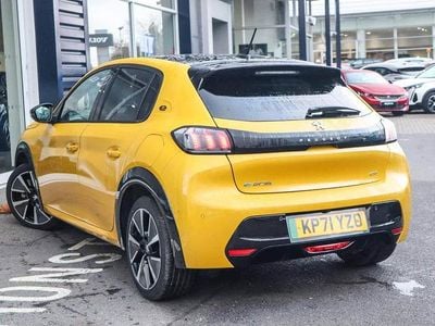 Yellow Used 2021 Peugeot e-208 GT Hatchback | £12,996 (Fair price)