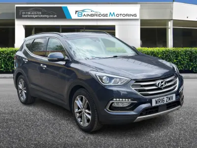 Begagnad Hyundai Santa Fe Premium SE 200 HK (147 kW) 2016 Blå SUV