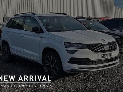 Used Skoda Karoq SportLine 147 HP (108 kW) 2021 Moon white metallic SUV
