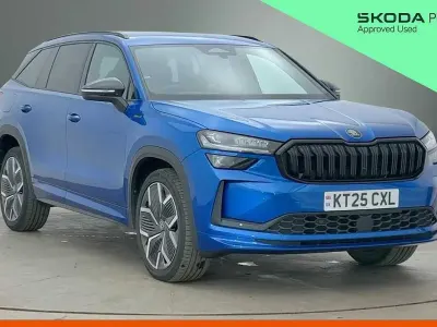Used Skoda Kodiaq SportLine 142 HP (104 kW) 2025 Race blue metallic SUV