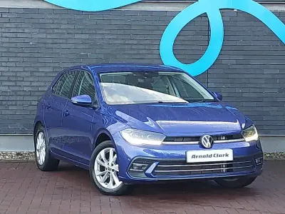 Begagnad VW Polo Style 95 HK (69 kW) 2022 Blå Halvkombi
