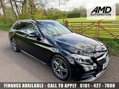 Used Mercedes C200 AMG line 160 HP (117 kW) 2019 Black Estate