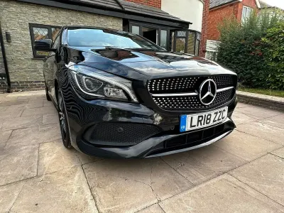 Used Mercedes CLA220 AMG line 2018 Black Coupe