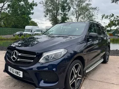 Used Mercedes GLE350 AMG Line Premium 258 HP (189 kW) 2016 Blue SUV