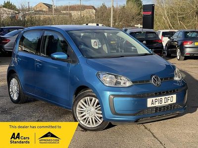 Used VW up! move up! 60 HP (44 kW) 2018 Blue Hatchback