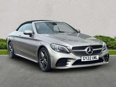 Used Mercedes C220 AMG line 2022 Silver Cabriolet