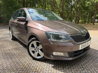 Used Skoda Fabia SE L 105 HP (77 kW) 2016 Brown Hatchback