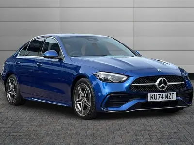 Used Mercedes C200 AMG line 204 HP (150 kW) 2025 Blue Sedan