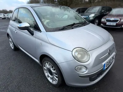 Used Fiat 500 Lounge 69 HP (50 kW) 2010 Silver Hatchback