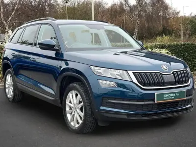 Used Skoda Kodiaq SE 150 HP (110 kW) 2021 Petrol blue metallic SUV