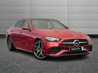 Used Mercedes C220 AMG Line Premium Plus 196 HP (144 kW) 2025 Red Sedan