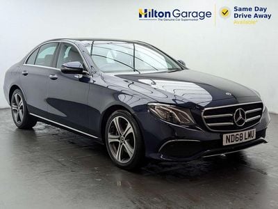 Begagnad Mercedes E220 Premium 194 HK (142 kW) 2018 Blå Sedan