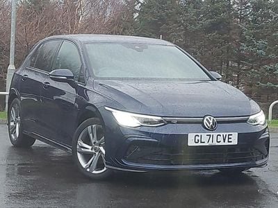 Used VW Golf VII R-line 150 HP (110 kW) 2021 Blue Hatchback