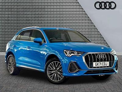 Begagnad Audi Q3 S-Line 150 HK (110 kW) 2021 Blå SUV