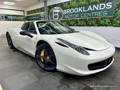 Used Ferrari 458 570 HP (419 kW) 2013 White Cabriolet