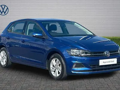 Used VW Polo SE 95 HP (69 kW) 2018 Blue Hatchback