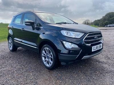 Black Used 2018 Ford Ecosport Titanium SUV | £6,995 (Fair price)