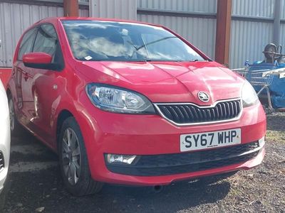 Used Skoda Citigo SE L 75 HP (55 kW) 2017 Red Hatchback