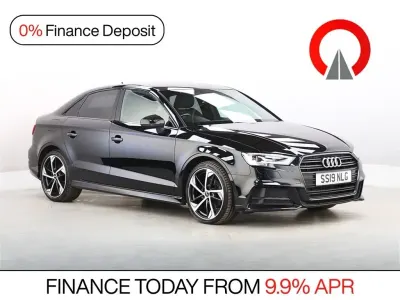 Used Audi A3 Black Edition 116 HP (85 kW) 2019 Black Sedan