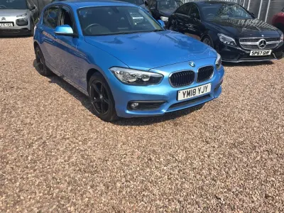 Used BMW 118 2018 Blue Hatchback