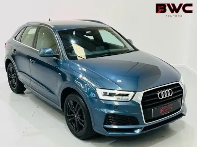 Used Audi Q3 S-Line 150 HP (110 kW) 2017 Blue SUV