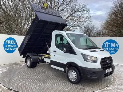 Used Ford Transit 130 HP (95 kW) 2022 White Cabriolet