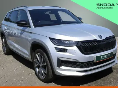 Used Skoda Kodiaq SportLine 150 HP (110 kW) 2022 Brilliant silver metallic SUV