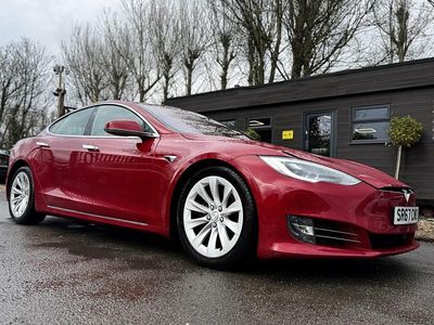 Used Tesla Model S 75 kW (102 HP) 2017 Red Hatchback