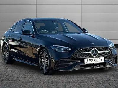 Used Mercedes C200 AMG Line Premium Plus 204 HP (150 kW) 2025 Obsidian black Sedan