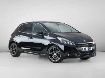 Used Peugeot 208 GT-line 110 HP (80 kW) 2017 Black Hatchback