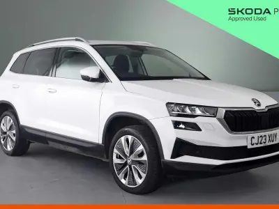 Used Skoda Karoq SE L 116 HP (85 kW) 2023 White SUV