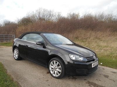 Begagnad VW Golf Cabriolet S 105 HK (77 kW) 2012 Svart Cab