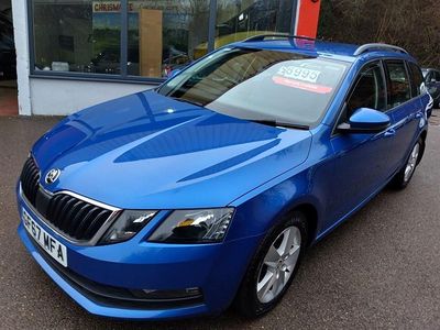 Begagnad Skoda Octavia SE 150 HK (110 kW) 2017 Blå Kombi