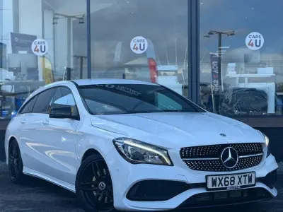 Used Mercedes CLA220 Shooting Brake AMG line 177 HP (130 kW) 2018 White Estate