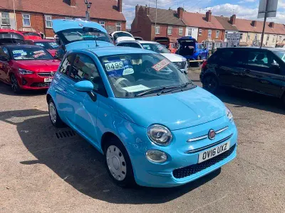 Used Fiat 500 Pop 69 HP (50 kW) 2016 Blue Hatchback
