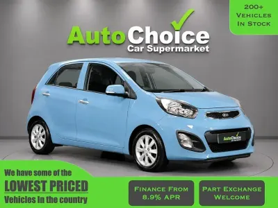 Used Kia Picanto 85 HP (62 kW) 2013 Blue Hatchback