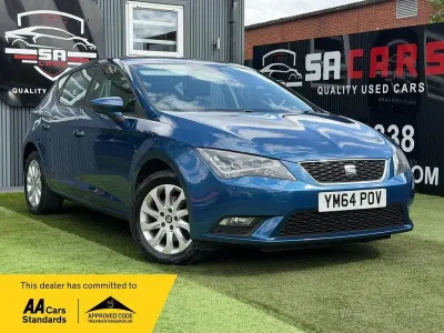 Used Seat Leon SE 110 HP (80 kW) 2014 Blue Hatchback