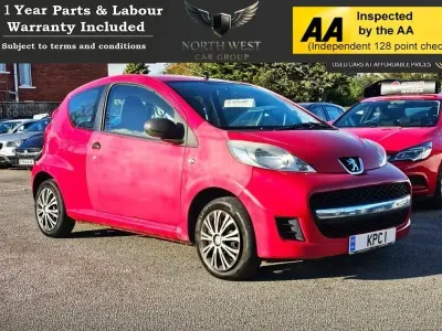 Used Peugeot 107 68 HP (50 kW) 2010 Red Hatchback